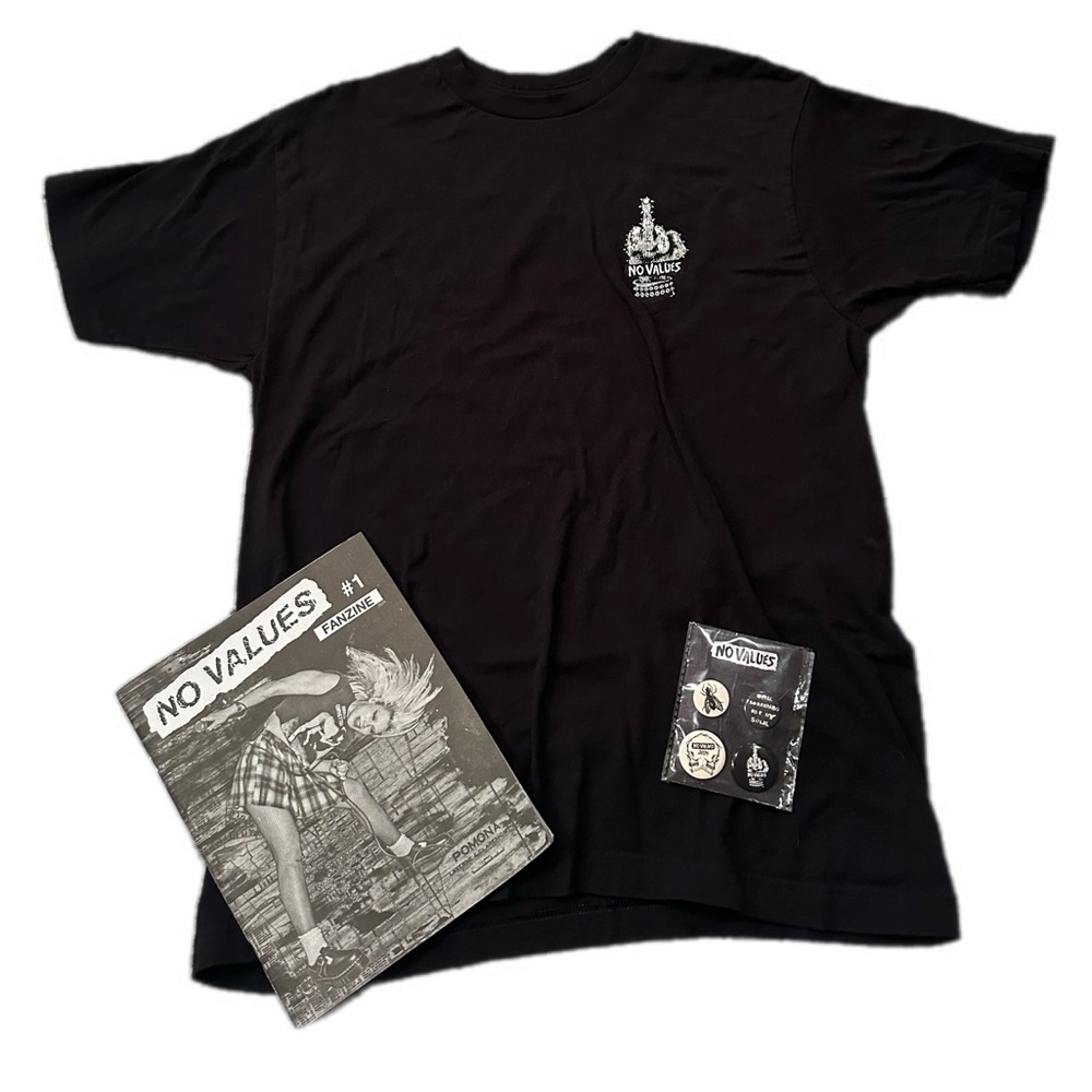No Values Punk Festival VIP package-tshirt, pins, book